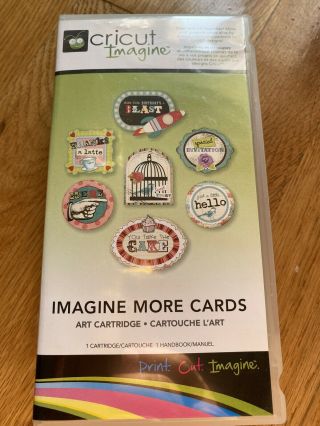 Cricut Imagine " Imagine More Cards " Art Cartridge Rare Linked Status Unknown