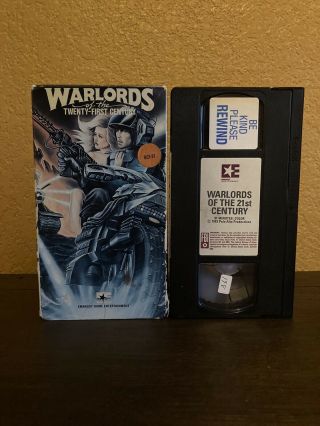 Warlords Of The Twenty - First Century Vhs Rare And Awesome Post Apocalyptic