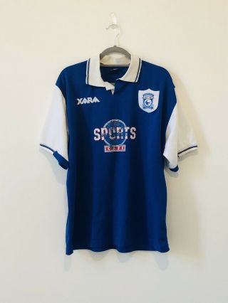 Vintage Cardiff City 1998 - 1999 Home Football Shirt Size Xl Rare 90s
