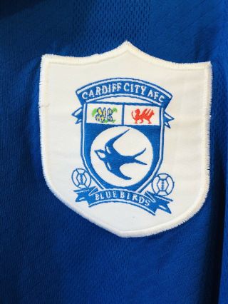 Vintage Cardiff City 1998 - 1999 Home Football Shirt Size XL Rare 90s 3