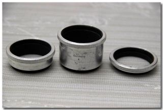 Vintage M42 Extension Tube Set Made In Germany.  Rare And Collectible