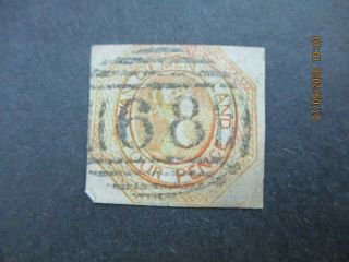 Tasmania Stamps: 4d Courier Numeral Cancel - Rare (n425)