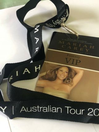 Mega Rare Mariah Carey Fantasy Vip Pass From 2013 Australian Tour