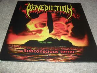 BENEDICTION - SUBCONSCIOUS TERROR - AWESOME RARE AND HARD TO FIND LTD BLUE VINYL 2