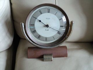 Rare Vintage Smiths Art Deco 30 Hour Alarm Clock 1930 /40 