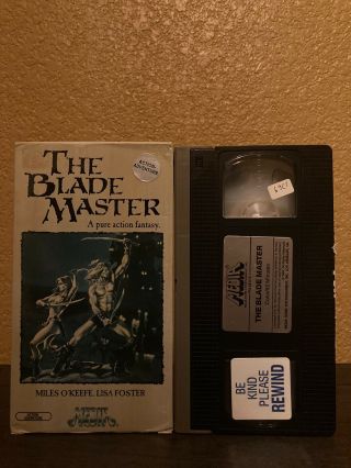 The Blade Master Vhs Rare Media Double Flap Cult Sword Sorcery B Movie Epicness
