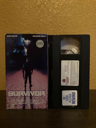 Survivor Vhs Rare 80s Post Apocalyptic Astronaut Cult Horror Sci Fi Minty