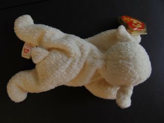 RARE Beanie Baby 1996 Fleece The Sheep - with Tag Protector 2