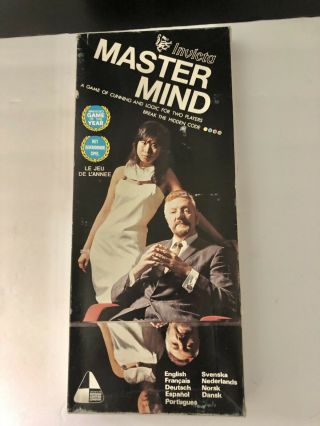 Vintage 1972 Invicta Master Mind Board Game Box Instructions Complete Rare