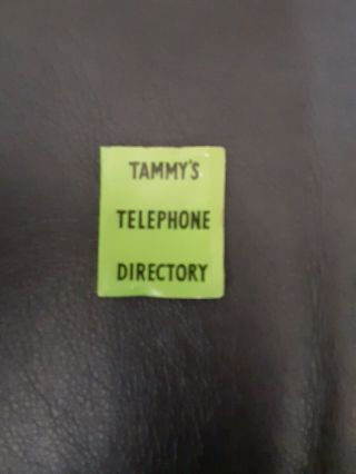 Vintage Ideal Tammy Telephone Directory Not Perfect 9184 1960 