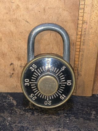 Antique Vintage Dudley Combination Padlock - Lock - No Combination S