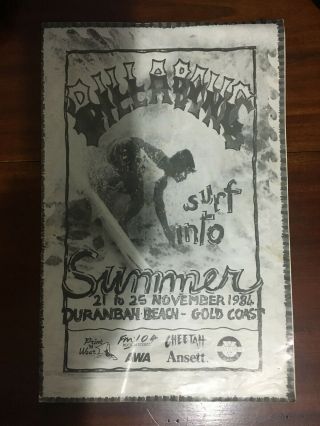 Vintage Billabong Surf Into Summer Program 1984 Rare Australian Surfing Promotio