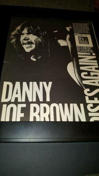 Danny Joe Brown Molly Hatchet Rare Promo Poster Ad Framed