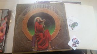 Grateful Dead Lp 1975 Blues For Allah Orig Jerry Garcia W/fan Skull Sticker Rare