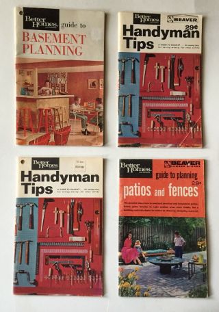 1966 Vintage Better Homes & Gardens Guide To Patios,  Fences,  Basement & More
