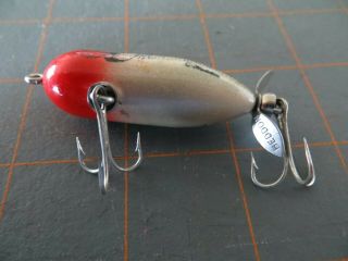 Vintage Heddon Tiny Torpedo - Red & White G Finish - 2 inch 3