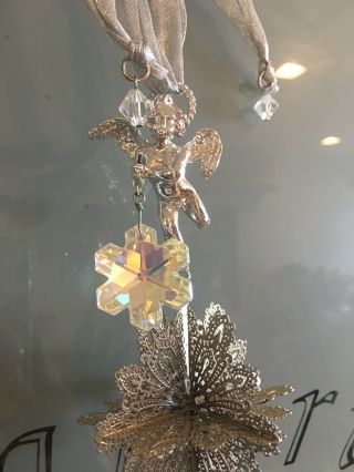 Kirks Folly Rare Vintage Cherub Angel Ornament