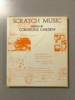 Cornelius Cardew - Scratch Music Book Mit Press Extremely Rare Avant - Garde