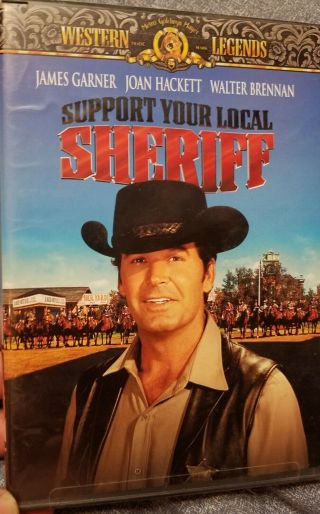 Support Your Local Sheriff Rare Oop Dvd With Insert James Garner