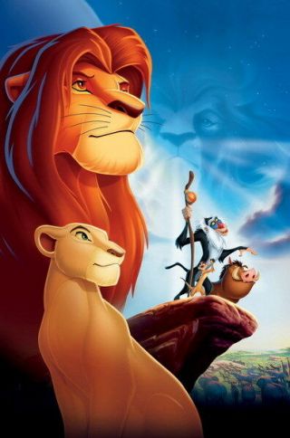 007 The Lion King - Disney Simba Cartoon Movie 24 " X36 " Poster