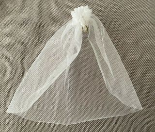 Vintage Madame Alexander Doll Accessory White Veil For A 7 - 8 " Doll