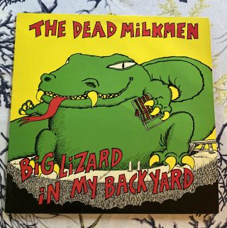 Rare Vintage Vinyl - The Dead Milkmen - Big Lizard In My Back Yard - Enigma 72054 - 1 Nm