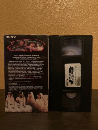 Blood Sisters Vhs Horror Slasher Gore Fest 80s Cult Movie Rare Slip 3