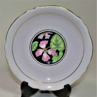 Rare Vtg 50s Paragon Bone China England Pink Floral Center 5 3/8 " D Saucer G7655
