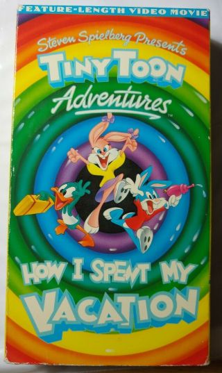 Tiny Toon Adventures - How I Spent My Vacation (vhs,  1992 Warner Bros. ) - Rare