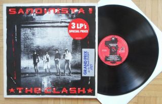T137 The Clash Sandinista 3 X Rare Old Lps Cbs Stereo