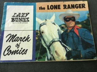 Rare 1959 Boys And Girls March Of Comics - 193 - The Lone Ranger - Lazy Bones Shoe Ad