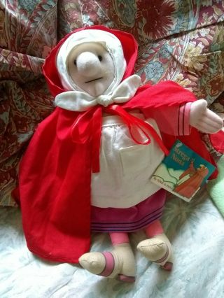 Rare 13 " Strega Nona (grandma Witch) Doll 1987 By Tomie De Paola W/tag
