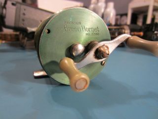 Bronson Green Hornet No.  2200 Rare Vintage Fishing Reel