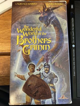 The Wonderful World Of The Brothers Grimm 1962 Color Vhs Laurence Harvey Rare