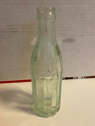Rare Lemars Bottling Ribbed Clear Glass Soda Bottle Lemars Ia 6 1/2 Fl Ozs