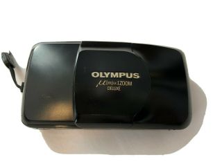 Rare - Olympus μ Mju Zoom Deluxe 35 - 70mm Black Point & Shoot W/ Rc - 100,  Bonus