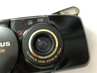 RARE - Olympus μ mju Zoom Deluxe 35 - 70mm Black Point & Shoot w/ RC - 100,  BONUS 3