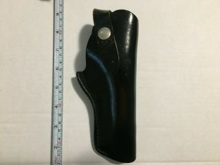Antique/vintage Bucheimer Black Leather Holster For Small Colt Or S&w Revolver