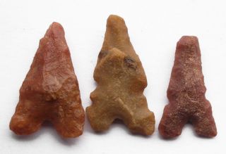 3 Neolithic Flint Arrowheads Found In France