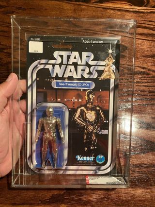 12 Back - B Afa 80 Nm C - 3po Vintage Kenner 1978 Star Wars Only 5 From An Afa 85