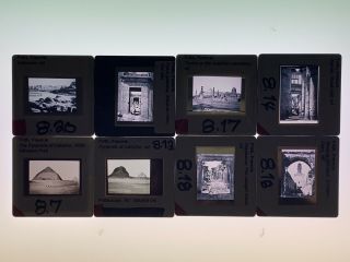 Rare Francis Frith 8 Vintage Slide Film Photo Art Egypt Pyramids