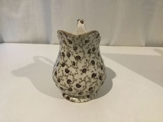 Vintage Small Ceramic Milk/Cream Jug With Black and Gold Design.  12 cm 454 2
