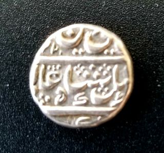 French India - Arcot 1/4 Rupee (shah Alam Ii),  Silver,  2.  8 Grams,  Km 13,  Rare