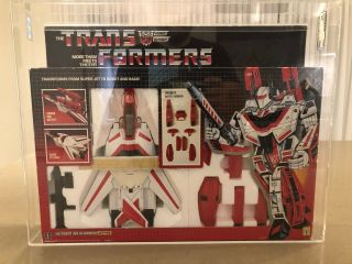 Vintage Hasbro 1985 Transformers G1 Jetfire Afa 75/nm