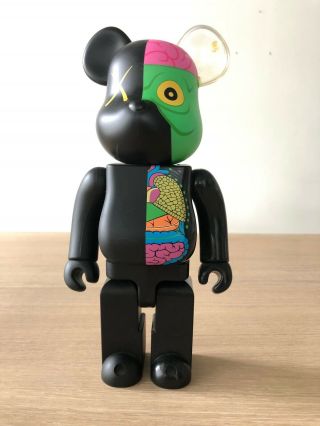 Kaws Be@rbrick 400 Black Dissected