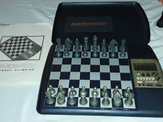 1991 Saitek Kasparov Olympiad Electronic Computer Chess Game 208 Rare