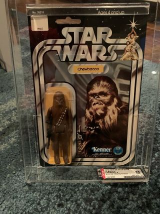 Kenner Star Wars Chewbacca Figure Moc 12 Back A Sku Afa 85 1978