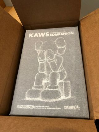 2013 Kaws Companion Passing Through Black Kawsone Medicom W/ Receipt