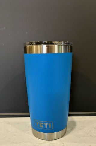 Yeti Coolers Tahoe Blue 20 Oz Tumbler Rare And Discontinued
