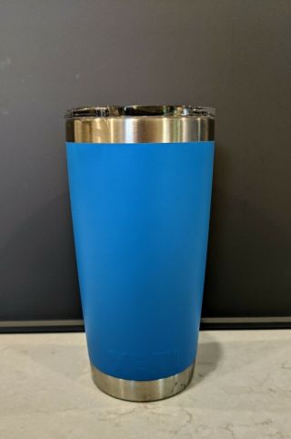 YETI Coolers Tahoe Blue 20 oz Tumbler RARE and DISCONTINUED 2